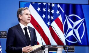 Blinken Says Trump’s Case ‘Did Not Come Up’ in Talks With NATO Allies