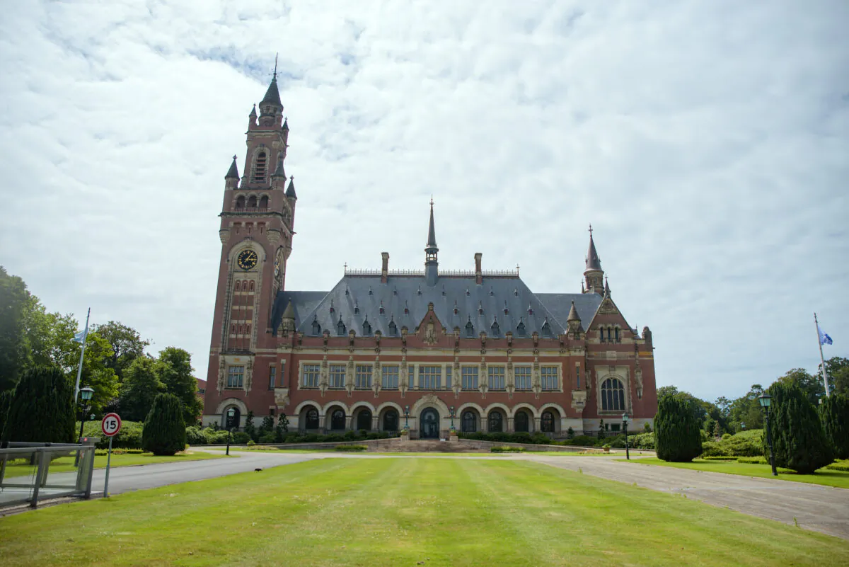The International Court of Justice in The Hague, Netherlands, on July 10, 2022. (Mihut Savu/The Epoch Times)