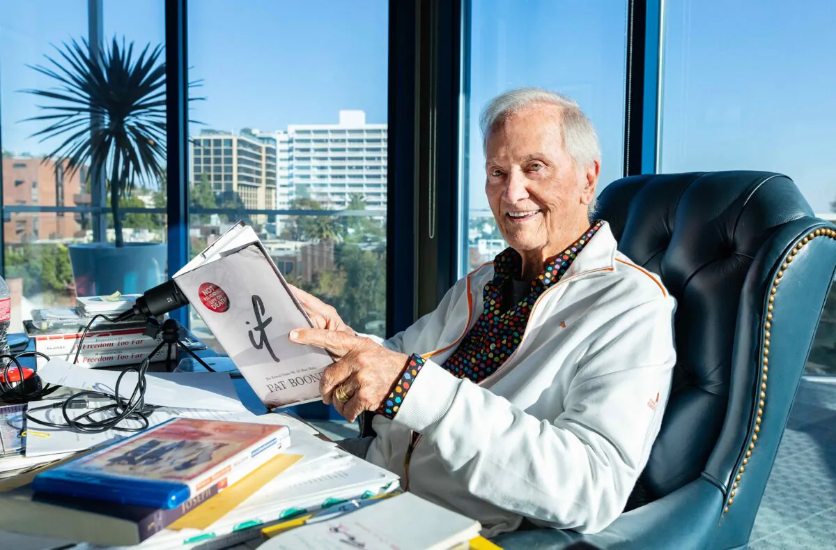 Pat Boone in his sunny West Hollywood office. (John Fredricks)
