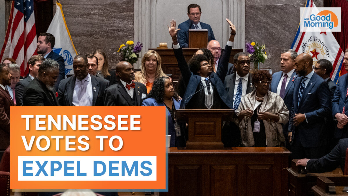 NextImg:NTD Good Morning (April 7): Tennessee Votes to Expel Democratic Lawmakers After Breach at State Capitol; Anti-Woke Activist