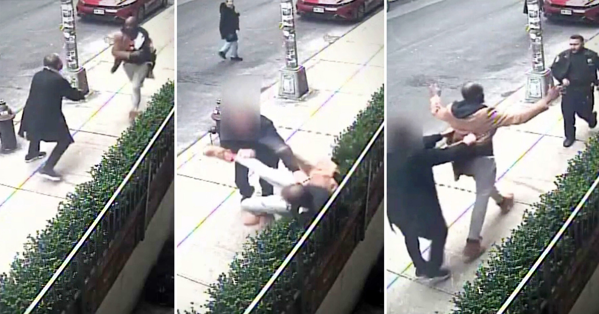 NextImg:VIDEO: New York bystander caught on camera tackling gunman fleeing police, helps make arrest