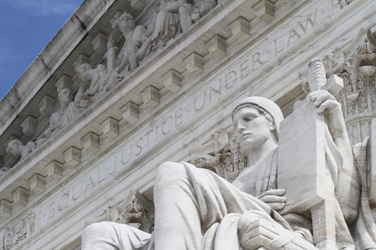 The U.S. Supreme Court in Washington on March 23, 2023. (Richard Moore/The Epoch Times)