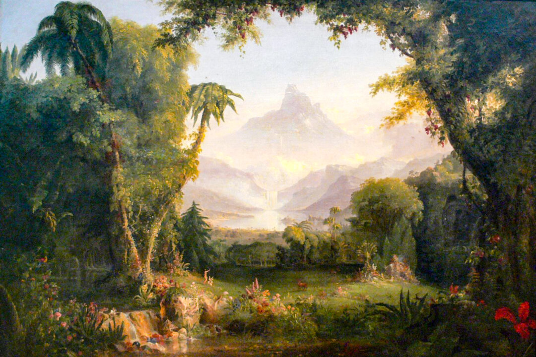 Karen Armstrong's "Sacred Nature: Restoring Our Ancient Bond With the Natural World" encourages a spiritual connection with the natural world. "The Garden of Eden," 1825, by Thomas Cole. (Public Domain)