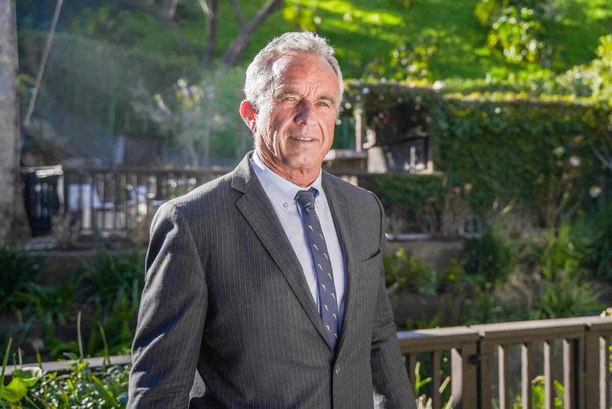Robert F. Kennedy, Jr., founder of the nonprofit Children's Health Defense, in Los Angeles, Calif., on Feb. 6, 2023. (York Du/The Epoch Times)