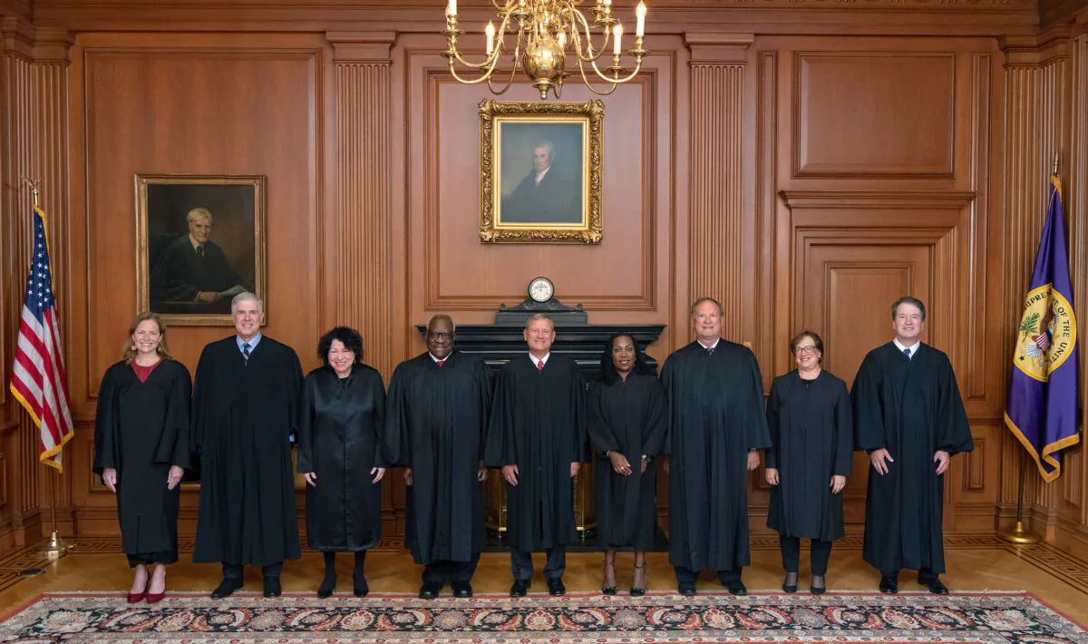 The Supreme Court held a special sitting for the formal investiture ceremony of Associate Justice Ketanji Brown Jackson on Sept. 30, 2022. (Collection of the Supreme Court of the United States/Getty Images)