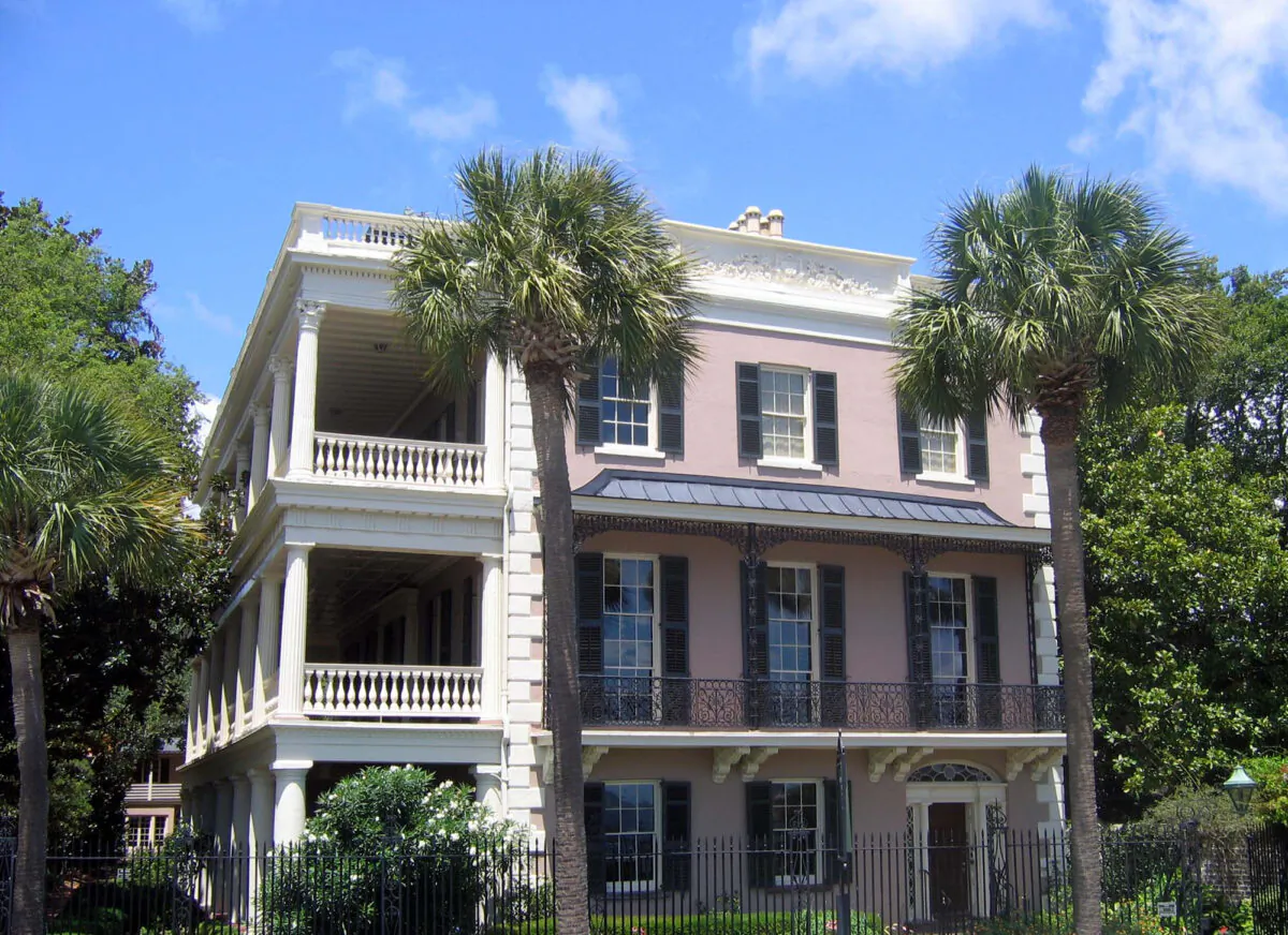 The Gadsten House is a historic home in Charleston, South Carolina, and one of the attractions that helped Charleston be ranked as the top U.S. city for couples to stage an outdoor wedding. (Dreamstime/TNS)