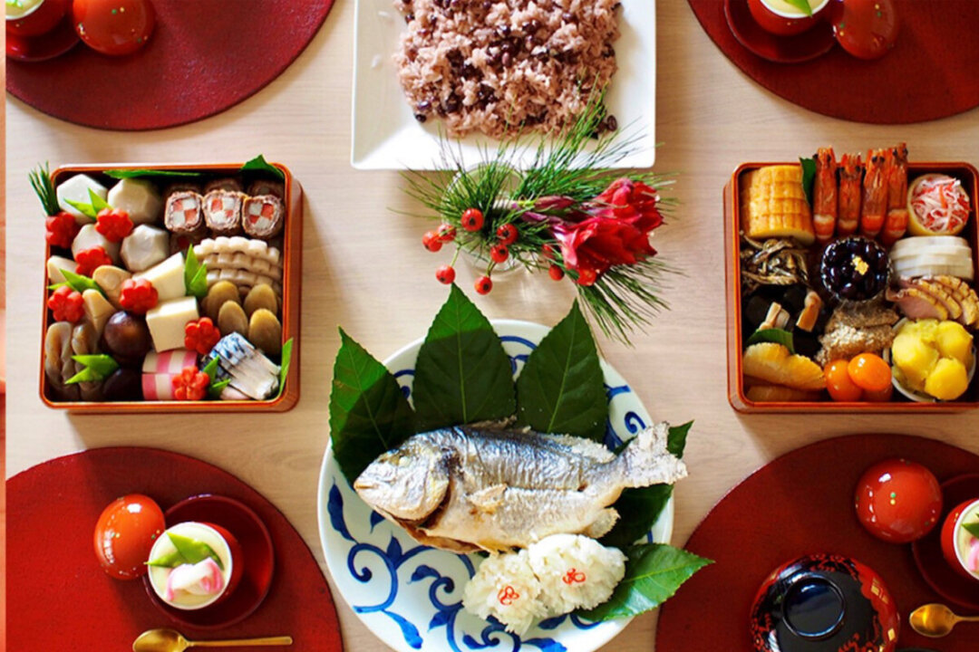 The Japanese have one of the highest life expectancies in the world, and this is closely related to their food culture. The image above depicts a traditional Japanese New Year's cuisine. (Ministry of Culture, Japan)