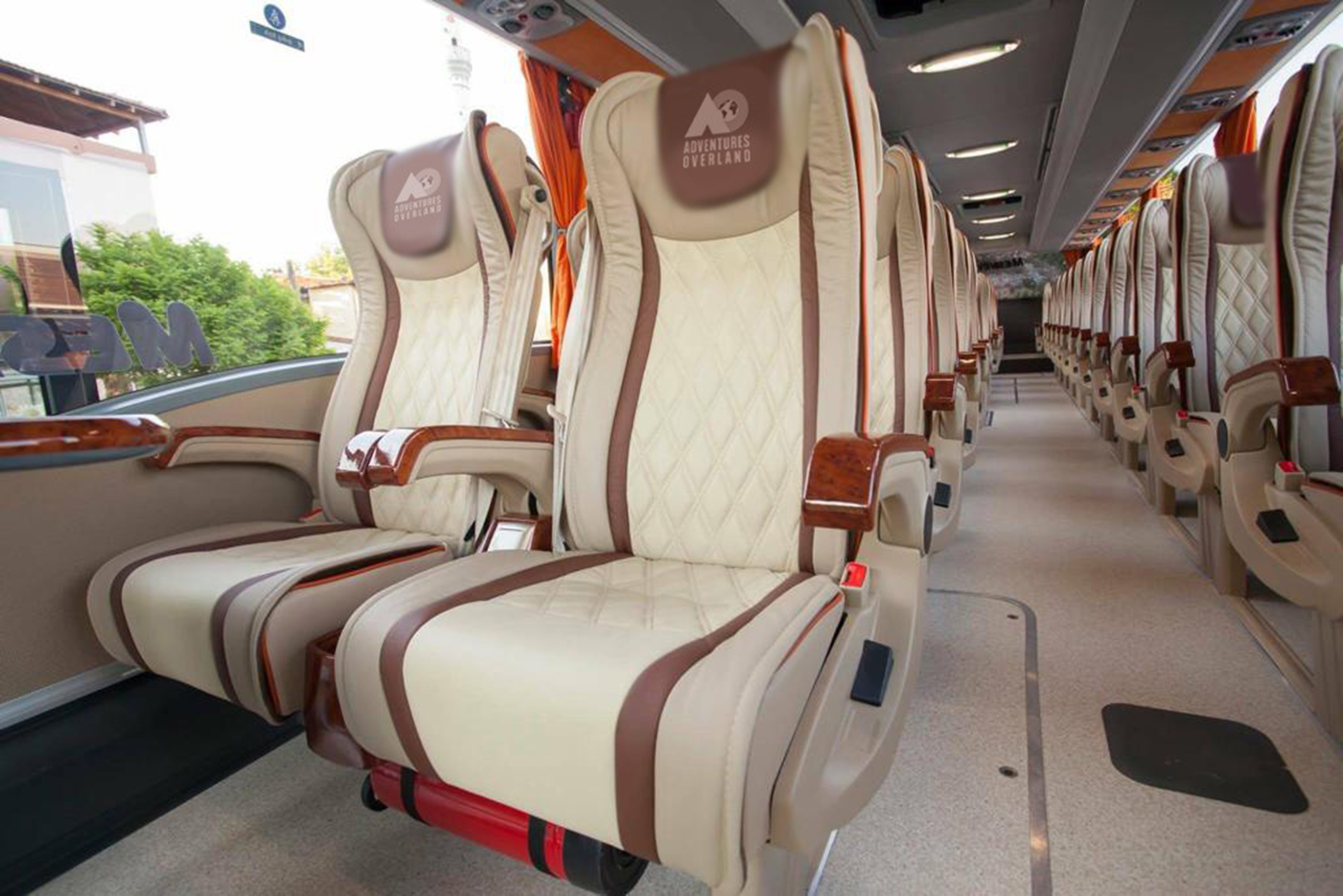 Artist impression of the interior of the Bus to London.