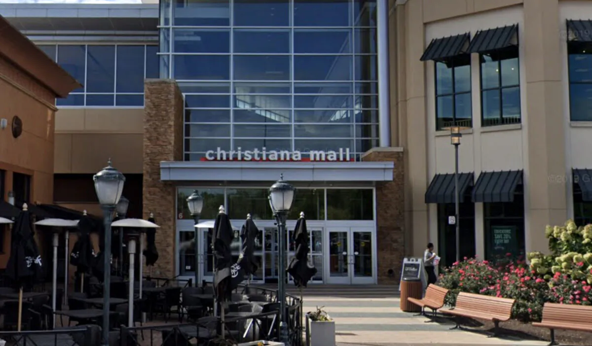 The Christiana Mall in Newark, Del., in October 2019. (Google Maps/Screenshot via The Epoch Times)