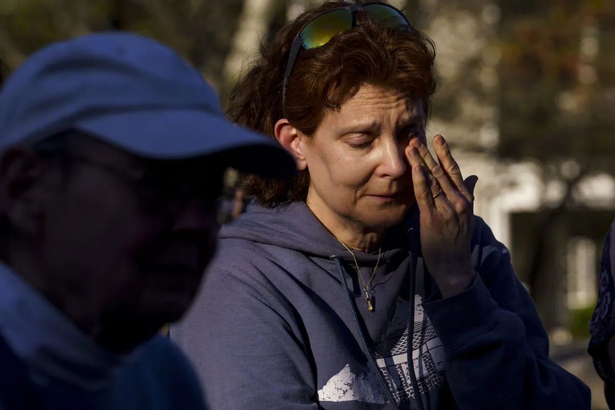 Community members gather at Crescent Hill Presbyterian Church for a vigil following the shooting at the Old National Bank in Louisville, Ky., on April 10, 2023. (Michael Swensen/Getty Images)