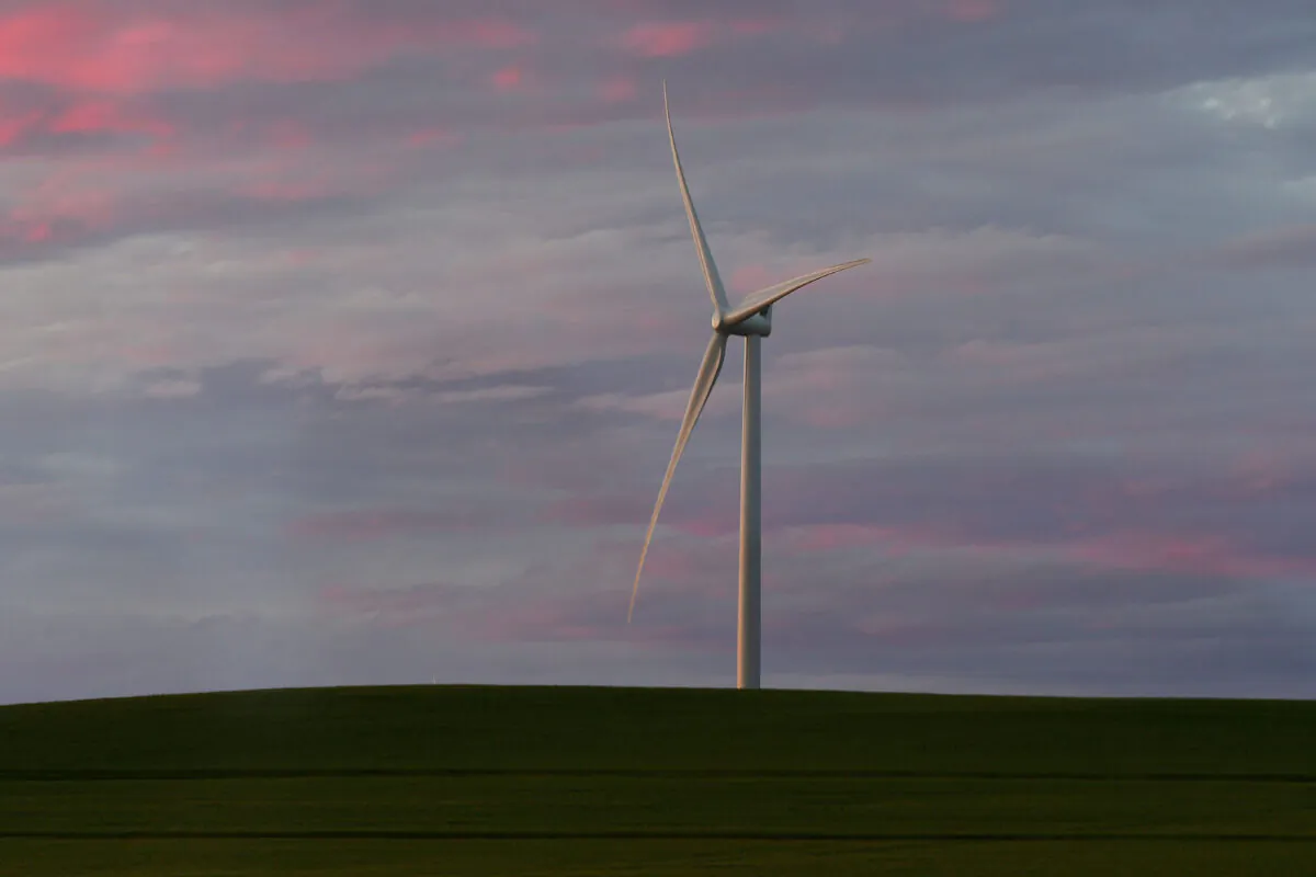 Wind turbine at Hornsdale Wind Farm in Adelaide, Australia, on Sept. 29, 2017. (Mark Brake/Getty Images)