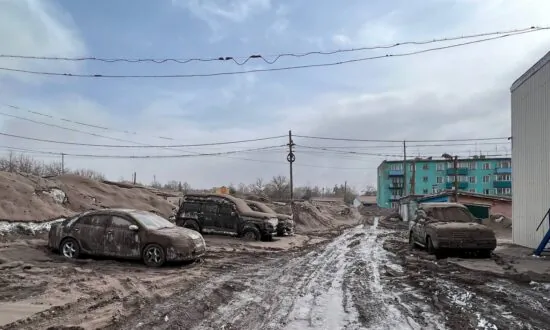 Volcano Erupts in Russian Far East, Carpeting Villages in Ash