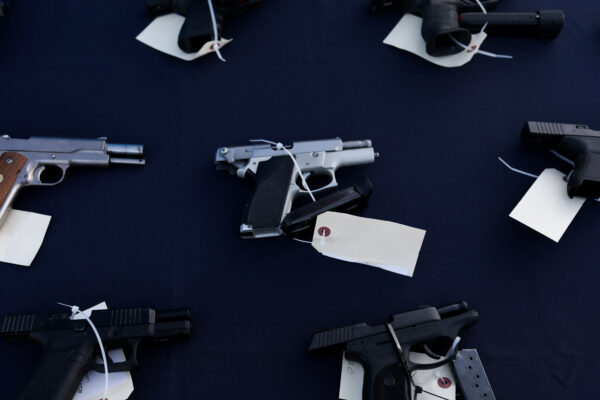 Confiscated firearms