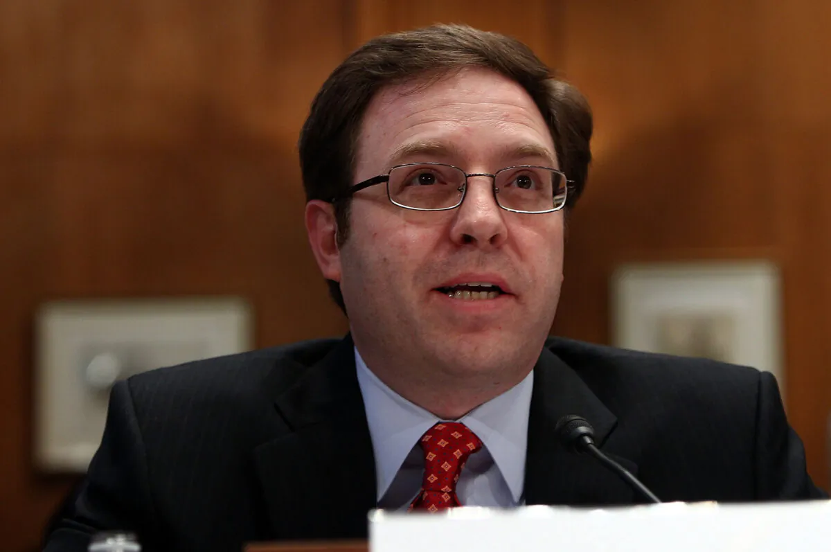 Alan Davidson, director of U.S. public policy of the Americas at Google Inc. testifies during a hearing of the Congressional-Executive Commission on Capitol Hill in Washington, on March 24, 2010. (Win McNamee/Getty Images)