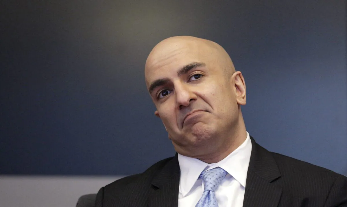 Minneapolis Fed President Neel Kashkari speaks during an interview at Reuters in New York on Feb. 17, 2016. (Brendan McDermid/Reuters)