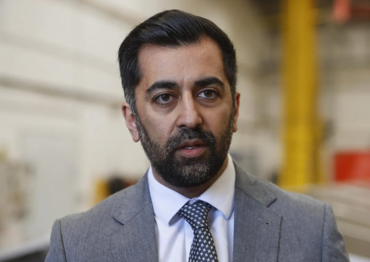 Scotland’s First Minister Humza Yousaf visits Nova Innovation, in Edinburgh, on April 11, 2023. (Fraser Bremner - Pool/Getty Images)