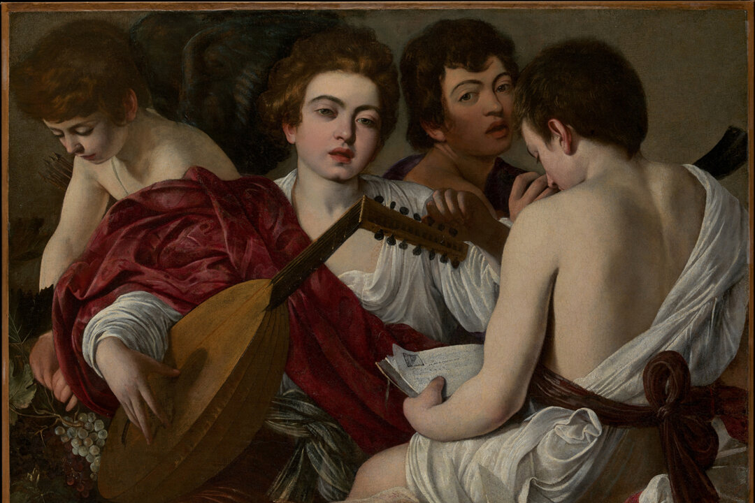 “The Musicians,” 1597, by Caravaggio. Oil on canvas. The Metropolitan Museum of Art, New York City. (Public Domain)