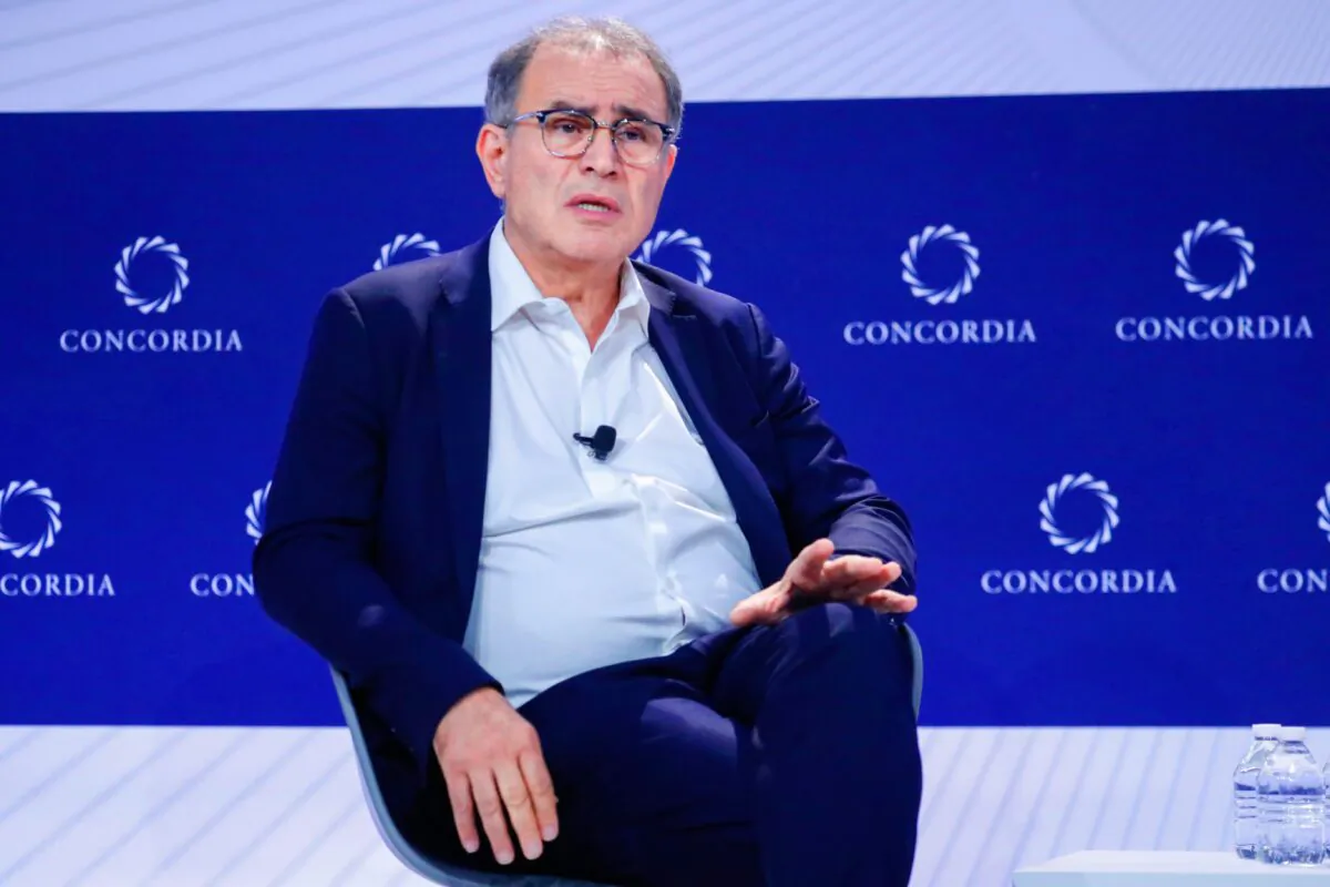 NEW YORK, NEW YORK - SEPTEMBER 21: Dr. Nouriel Roubini, Professor, New York University speaks on stage for MegaThreats: Ten Dangerous Trends that Imperil Our Future, and How to Survive Them during The 2022 Concordia Annual Summit - Day 3 at Sheraton New York on September 21, 2022 in New York City. (Photo by John Lamparski/Getty Images for Concordia Summit)