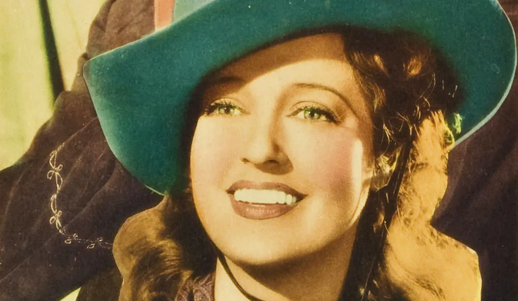 Cropped lobby card for "The Girl of the Golden West" from 1938. (MovieStillsDB)