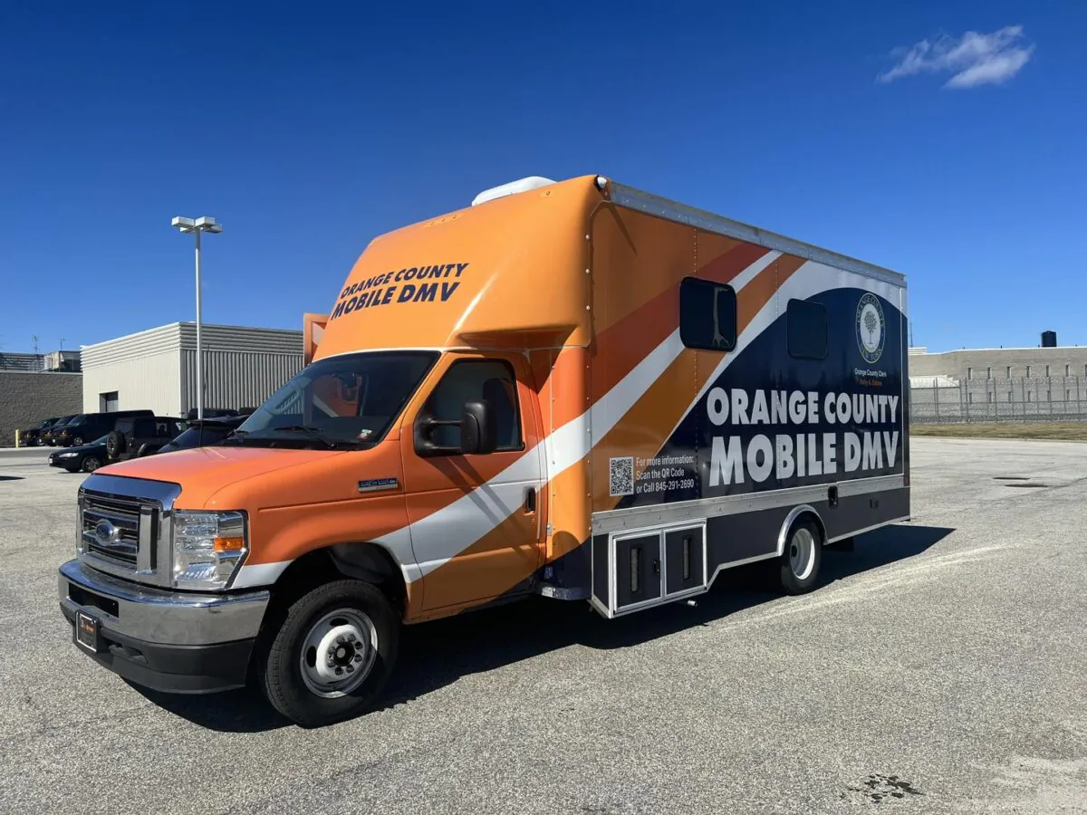 The new mobile DMV of Orange County, New York. (Courtesy of Orange County Clerk's Office)