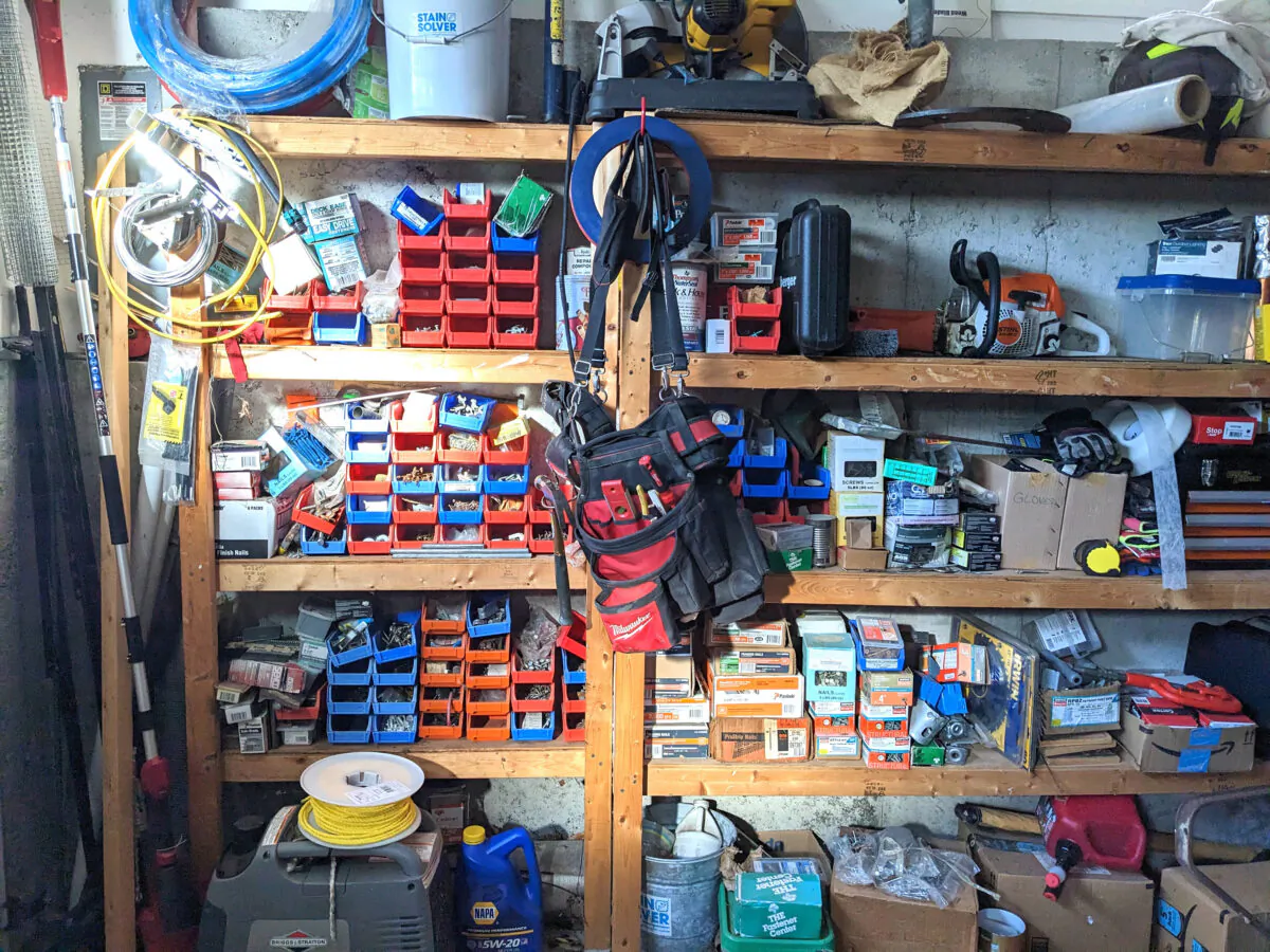Based on a cursory inventory of this clutter, I estimate you're looking at approximately $5,000 worth of simple hardware. What have you got in your basement or garage workshop? (Tim Carter/Tribune Content Agency)