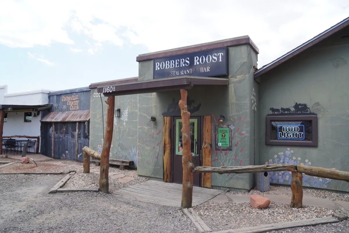 Budweiser Light sales were significantly down at the Robbers Roost Sports Bar in Cornville, Ariz., on April 14, 2023. (Allan Stein/The Epoch Times)