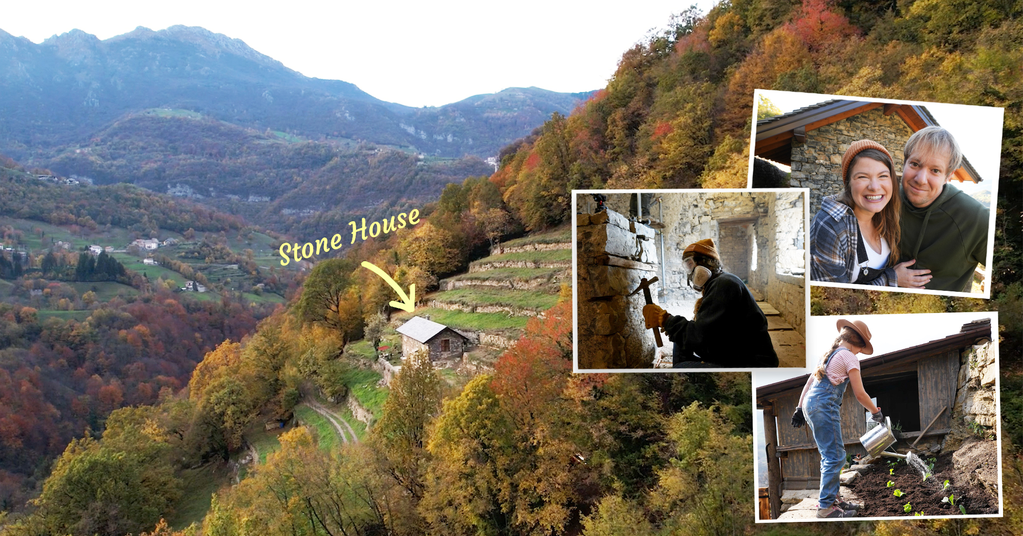 NextImg:Couple buys 200-year-old stone house in the Italian Alps and is renovating it to fulfil off-grid homestead dream