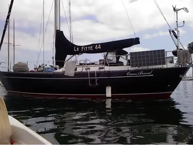 The 44-foot La Fitte that went missing with three Americans sailing to San Diego from Mexico is seen in this file photo. (Courtesy of the U.S. Coast Guard)