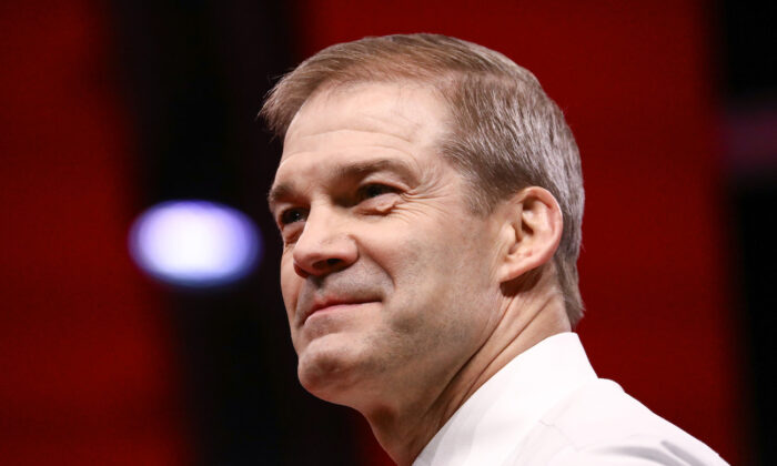 Rep. Jim Jordan (R-Ohio) at the CPAC convention in National Harbor, Md., on Feb. 28, 2019. (Charlotte Cuthbertson/The Epoch Times)
