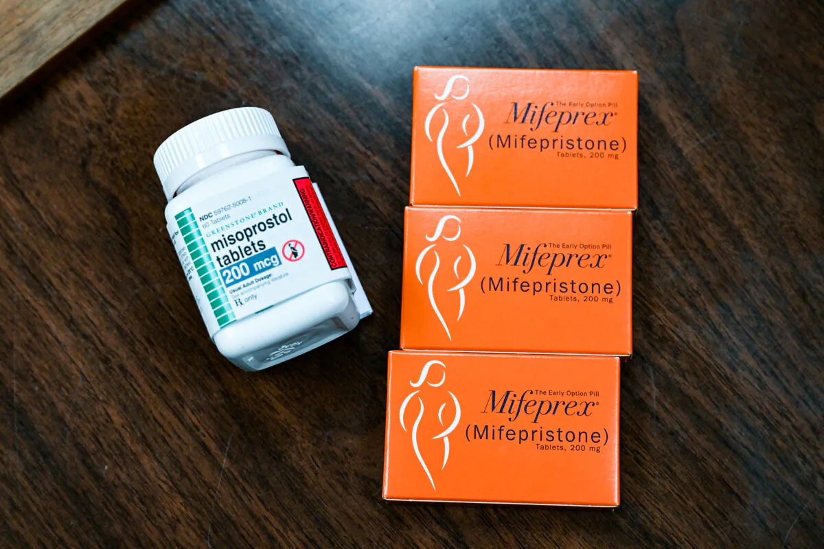Mifepristone (Mifeprex) and Misoprostol, the two drugs used in a chemical abortion, are seen at the Women's Reproductive Clinic, in Santa Teresa, N.M., on June 17, 2022. (Robyn Beck/AFP/Getty Images)