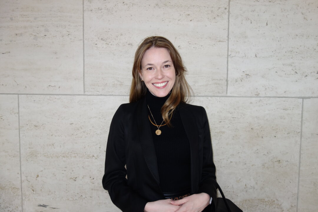Brigitte Taylor enjoyed Shen Yun at Lincoln Center, in New York City, on April 16, 2023. (Lily Yu/The Epoch Times)