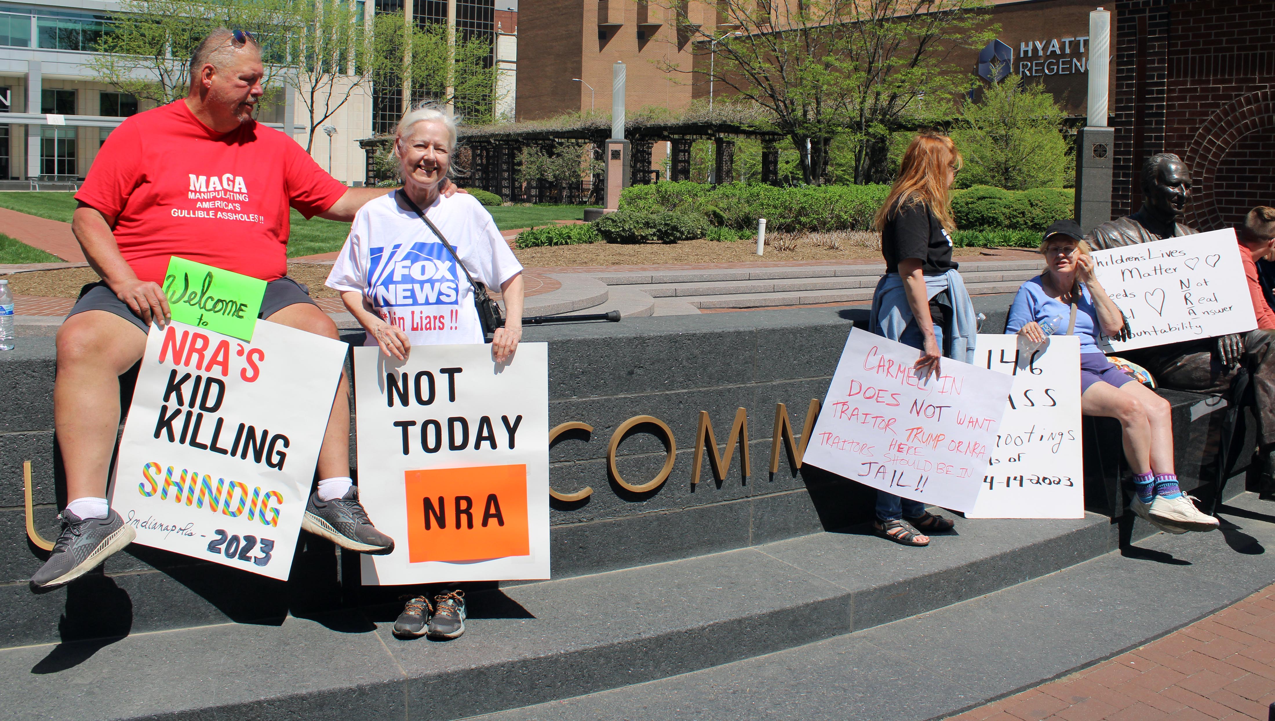 Protesters at NRA Event Call for Stricter Gun Laws - Vimarsana News