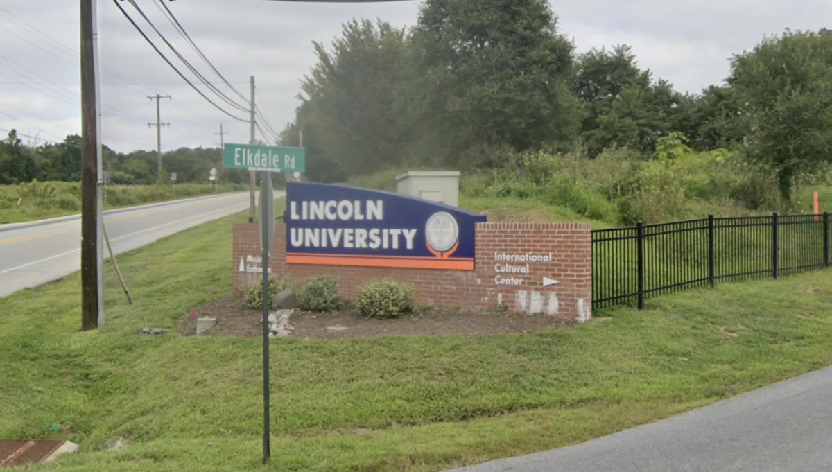 Lincoln University in Chester County, Pa., in August 2019. (Google Maps/Screenshot via The Epoch Times)