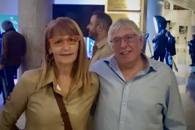 Michal and Haim Molho enjoyed Shen Yun in Tel Aviv, Israel on April 12, 2023. (Oren Shalom/The Epoch Times)