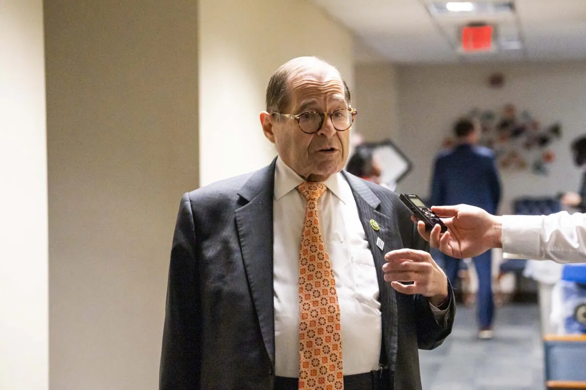 Rep. Jerrold Nadler (D-N.Y.), ranking member of the House Judiciary Committee, in New York City on April 17, 2023. (Chung I Ho/The Epoch Times)