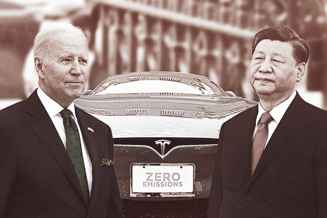 President Joe Biden and Chinese communist party  leader Xi Jinping. (Illustration by The Epoch Times/Getty Images)