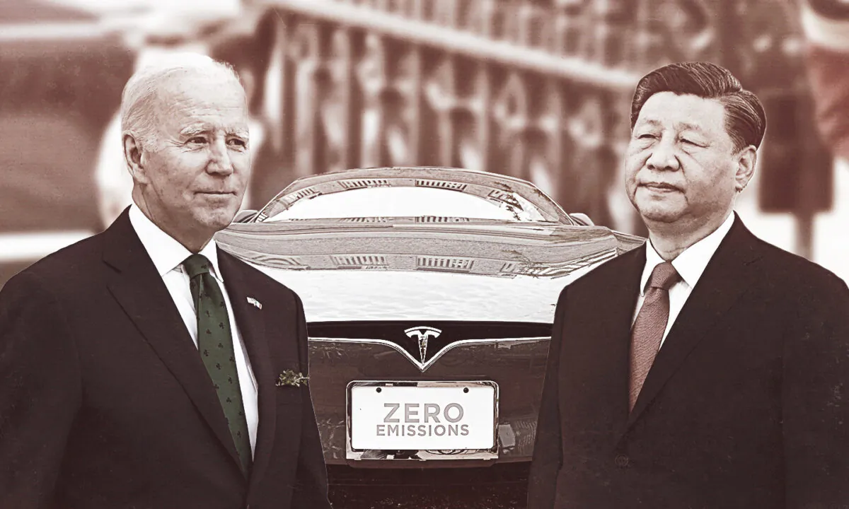 President Joe Biden and Chinese communist party  leader Xi Jinping. (Illustration by The Epoch Times/Getty Images)