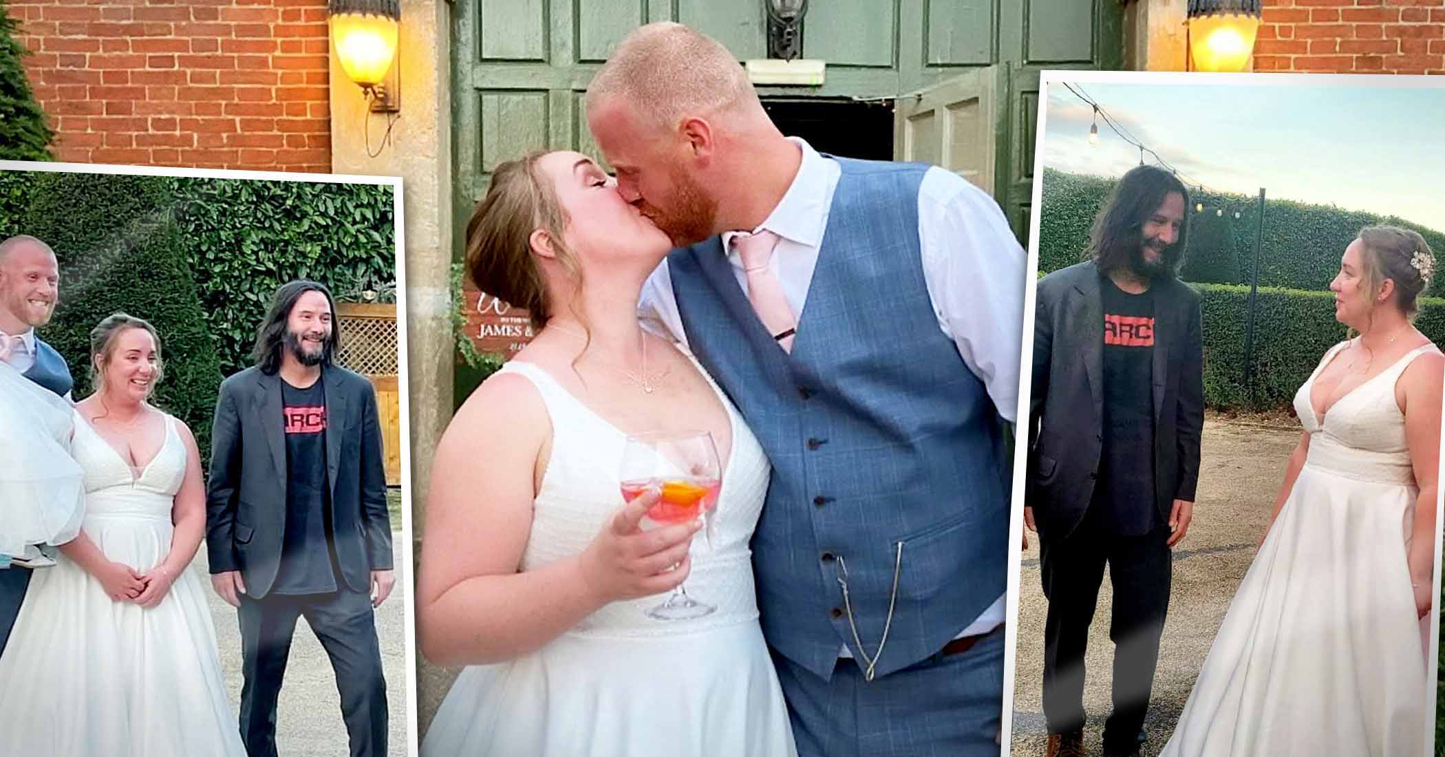 NextImg:Couple speechless as Keanu Reeves 'crashes' their wedding, thrilled after he recalls moment on TV