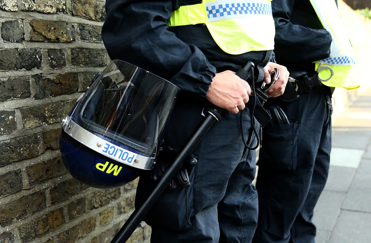 Police are pictured in Kingston upon Thames, England, on Aug. 13, 2019. (Warren Little/Getty Images)