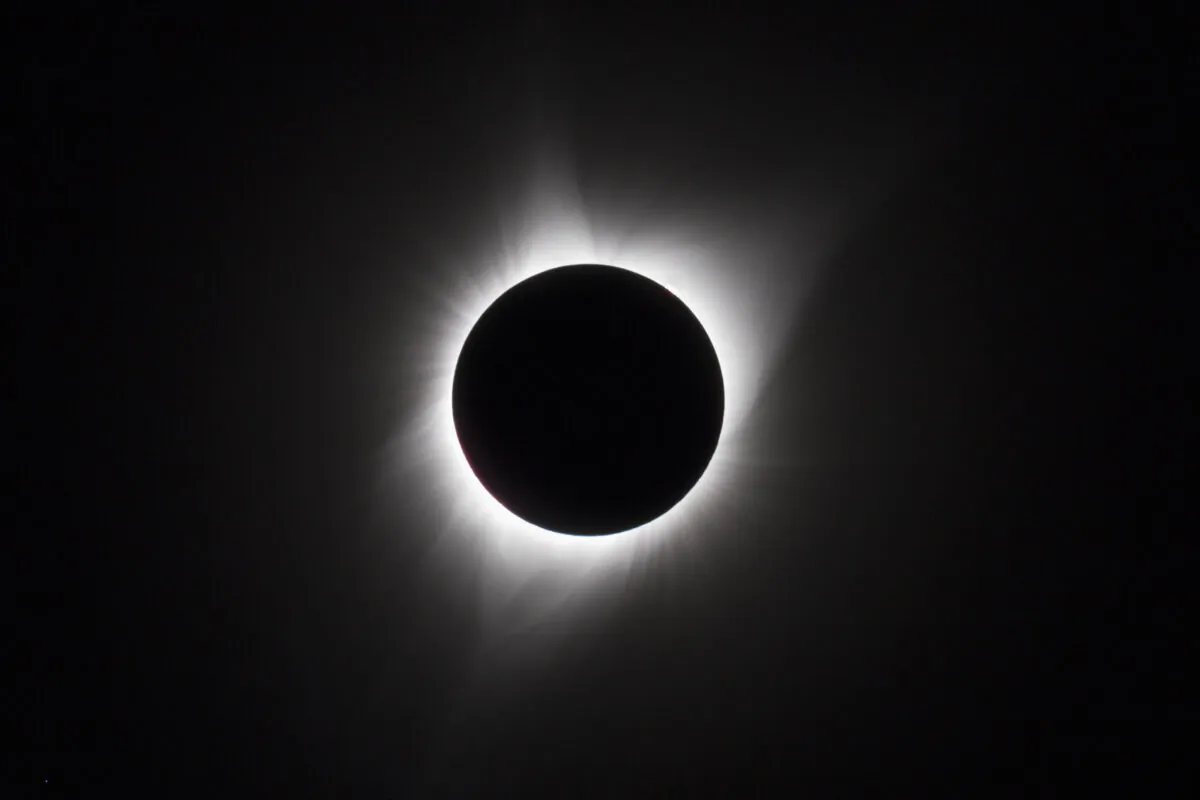 A solar eclipse in a file photo.