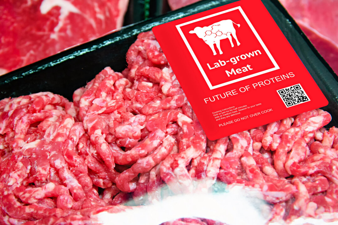 Packages of lab-grown beef alternative on display, in this file photo. (Zapp2Photo/Shutterstock)