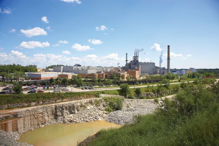A view of the Billerud Paper Mill in Escanaba, Mich. on April 18, 2023. (Courtesy of Billerud Paper Mill)