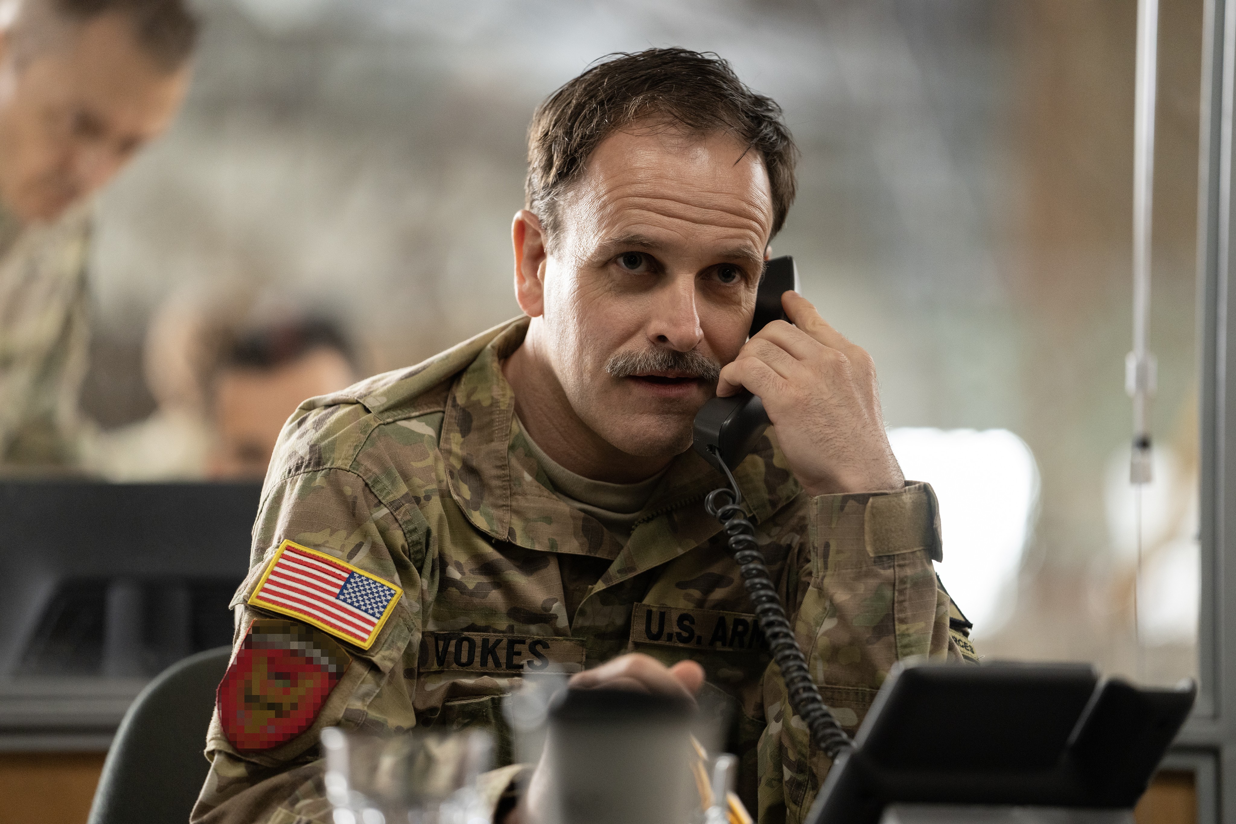 Army Colonel on phone in Guy Ritchie's The Covenant 