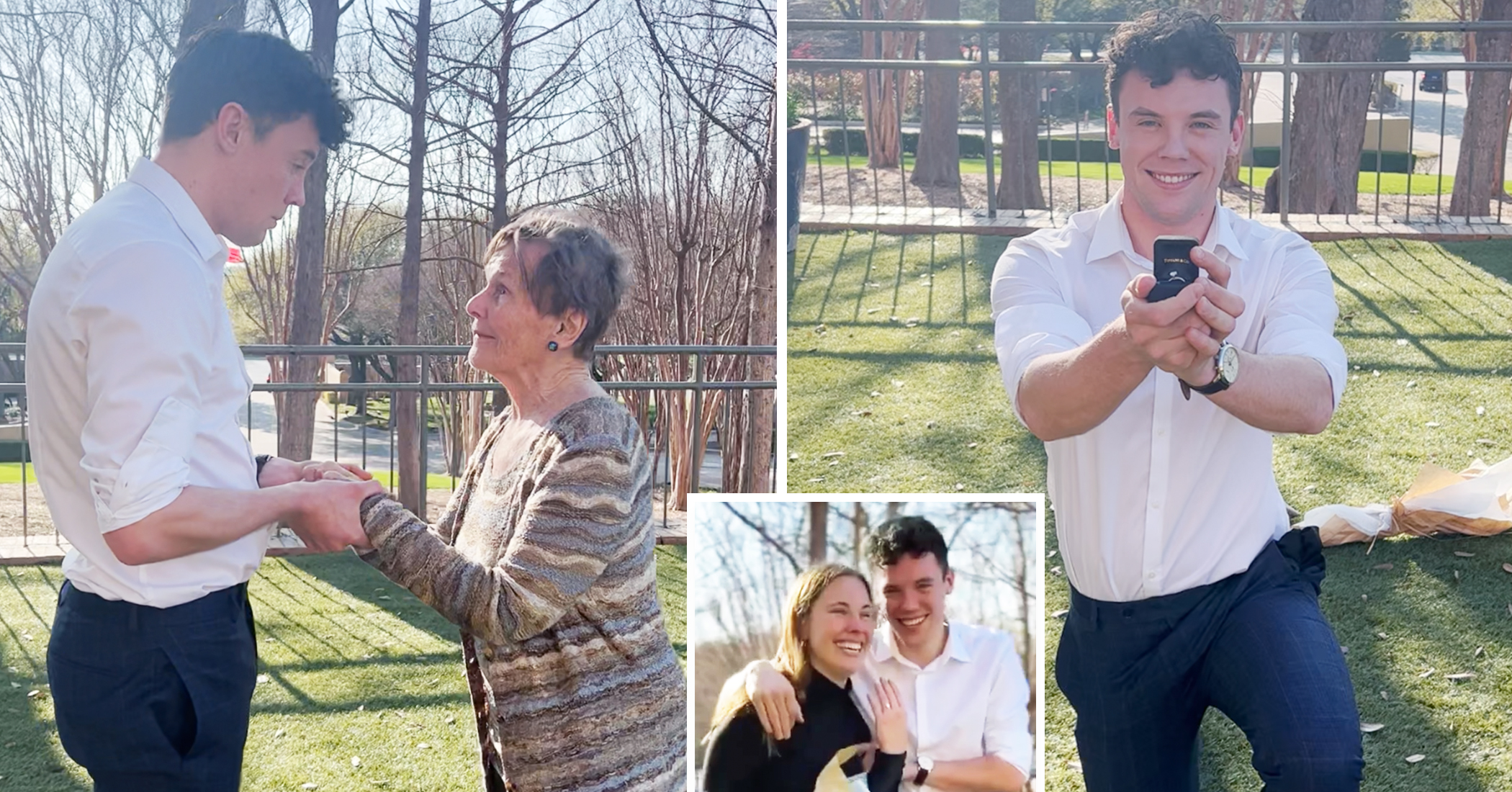 NextImg:Video: Man plans a secret wedding proposal for his girlfriend on her grandma’s 90th birthday