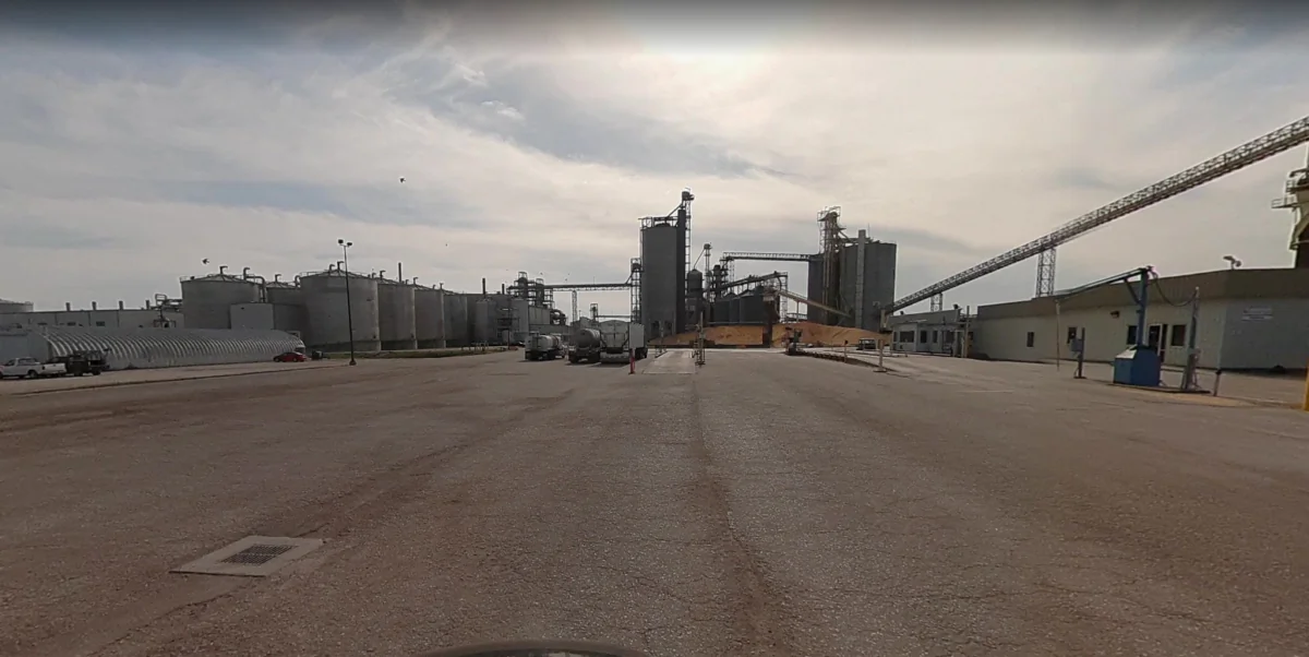 Green Plains ethanol plant in Wood River, Neb., in May 2022. (Google Maps/Screenshot via The Epoch Times)
