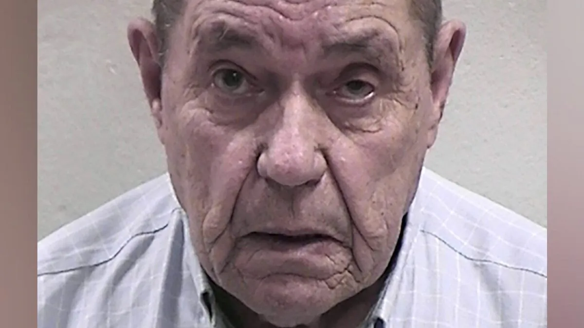 Andrew Lester poses in his booking photograph after his surrender to the Detention Center of the Clay County, Missouri Sheriff in Liberty, Mo., on April 18, 2023. (Clay County, Missouri Sheriff/Handout via Reuters)