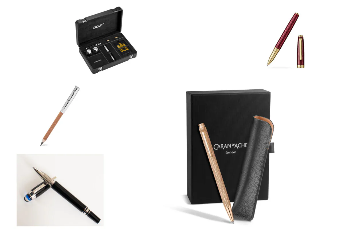 (Courtesy of MONTBLANC, GRAF VON FABER-CASTELL, Laban, MONTEGRAPPA, CARAN D’ACHE)