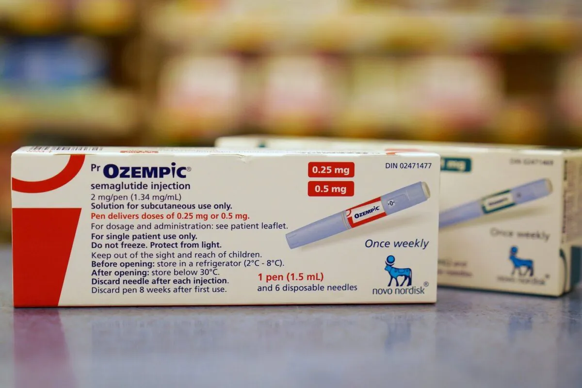 Diabetes drug Ozempic is shown at a pharmacy in Toronto on April 19, 2023. (The Canadian Press/Joe O'Connal)
