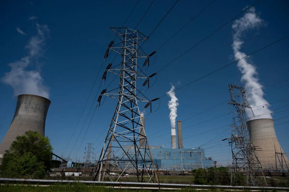 A coal-fired power plant in Adamsville, Ala., in April 2021. (Andrew Caballero-Reynolds/AFP via Getty Images)