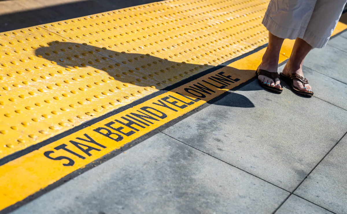 The Los Angeles Metro line transit system in Los Angeles on April 19, 2023. (John Fredricks/The Epoch Times)